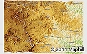 Physical 3D Map of UMZIMKULU