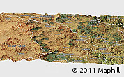 Satellite Panoramic Map of UMZIMKULU