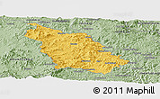 Savanna Style Panoramic Map of UMZIMKULU