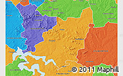 Political 3D Map of BALFOUR