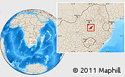 Shaded Relief Location Map of BALFOUR