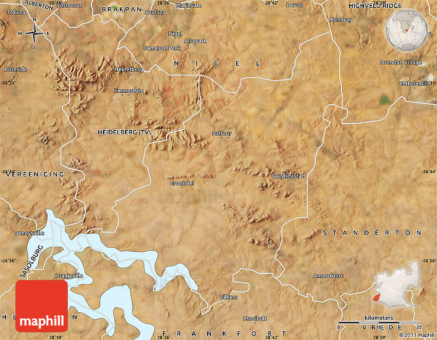 Satellite Map of BALFOUR