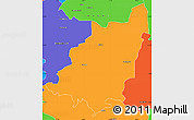 Political Simple Map of BALFOUR