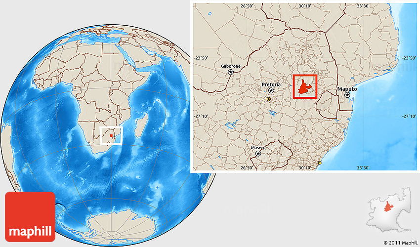 Shaded Relief Location Map of BELFAST