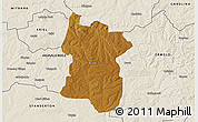 Physical 3D Map of BETHAL, shaded relief outside