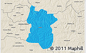 Political 3D Map of BETHAL, shaded relief outside