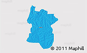 Political 3D Map of BETHAL, single color outside