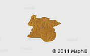 Physical Panoramic Map of BETHAL, single color outside