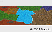 Political Panoramic Map of BETHAL, darken