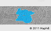 Political Panoramic Map of BETHAL, desaturated