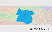 Political Panoramic Map of BETHAL, lighten