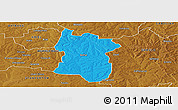 Political Panoramic Map of BETHAL, physical outside