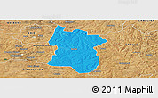 Political Panoramic Map of BETHAL, satellite outside