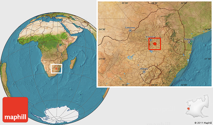 Satellite Location Map of DELMAS