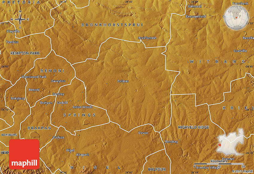 Physical Map of DELMAS
