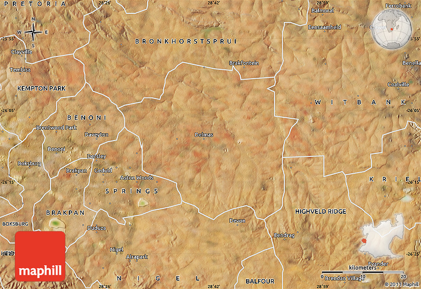Satellite Map of DELMAS
