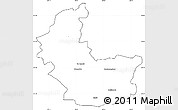 Blank Simple Map of GROBLERSDAL, cropped outside