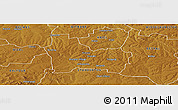 Physical Panoramic Map of HIGHVELD RIDGE