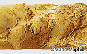 Physical Panoramic Map of LYDENBURG