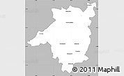 Gray Simple Map of LYDENBURG, single color outside