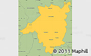Savanna Style Simple Map of LYDENBURG