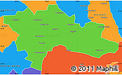 Political Simple Map of NELSPRUIT