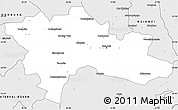 Silver Style Simple Map of NELSPRUIT