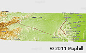 Physical Panoramic Map of NKOMAZI