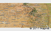 Satellite Panoramic Map of Mpumalanga