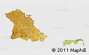 Physical 3D Map of PIET RETIEF (O), cropped outside