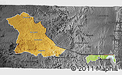 Physical 3D Map of PIET RETIEF (O), darken, desaturated
