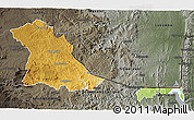 Physical 3D Map of PIET RETIEF (O), darken, semi-desaturated