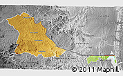 Physical 3D Map of PIET RETIEF (O), desaturated