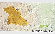 Physical 3D Map of PIET RETIEF (O), lighten