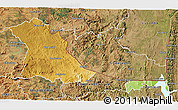 Physical 3D Map of PIET RETIEF (O), satellite outside