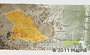 Physical 3D Map of PIET RETIEF (O), semi-desaturated