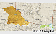 Physical 3D Map of PIET RETIEF (O), shaded relief outside