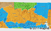 Political 3D Map of PIET RETIEF (O)