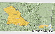 Savanna Style 3D Map of PIET RETIEF (O)