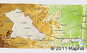 Shaded Relief 3D Map of PIET RETIEF (O), physical outside