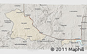 Shaded Relief 3D Map of PIET RETIEF (O), semi-desaturated