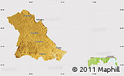 Physical Map of PIET RETIEF (O), cropped outside