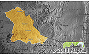 Physical Map of PIET RETIEF (O), darken, desaturated