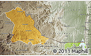 Physical Map of PIET RETIEF (O), semi-desaturated