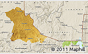 Physical Map of PIET RETIEF (O), shaded relief outside
