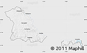 Silver Style Map of PIET RETIEF (O), single color outside