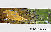 Physical Panoramic Map of PIET RETIEF (O), darken