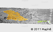 Physical Panoramic Map of PIET RETIEF (O), desaturated