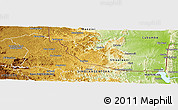 Physical Panoramic Map of PIET RETIEF (O)