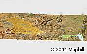 Physical Panoramic Map of PIET RETIEF (O), satellite outside